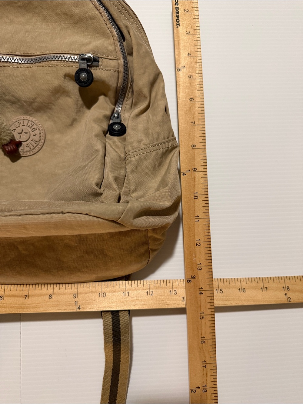 Kipling Backpack/Purse - Tan Color - Picture 4 of 13